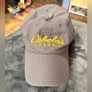 Cabela's Gray Cap with Yellow Embroidery